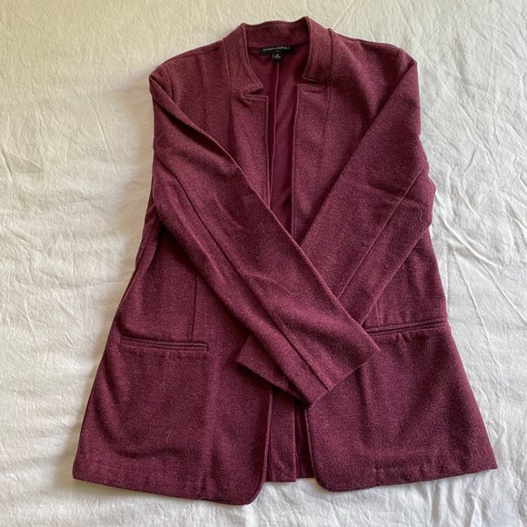 Banana Republic Ponte Knit Raspberry Blazer Women's Medium - Picture 2 of 6